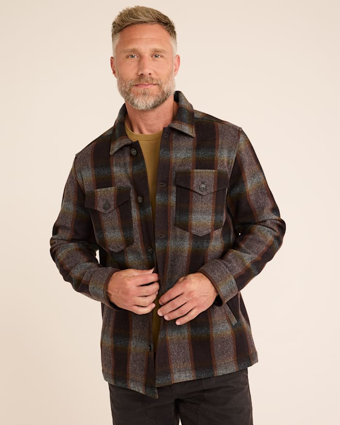 MEN’S PLAID WOOL LAWSON COAT